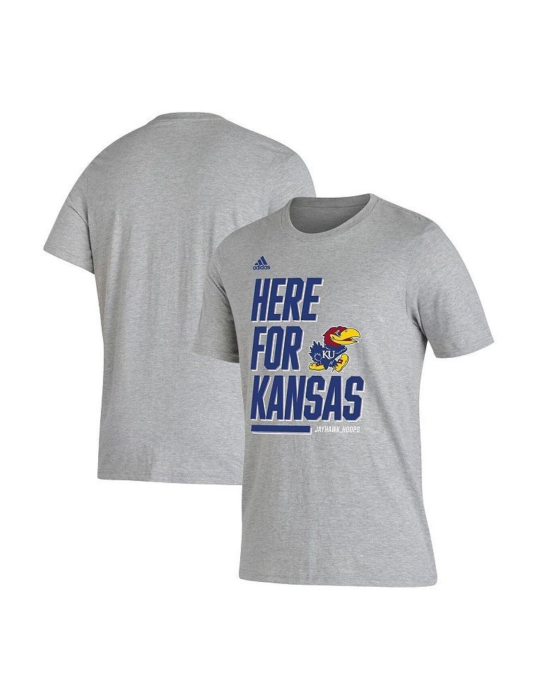 Men's Heather Gray Kansas Jayhawks Here For Bench T-shirt $17.15 T-Shirts