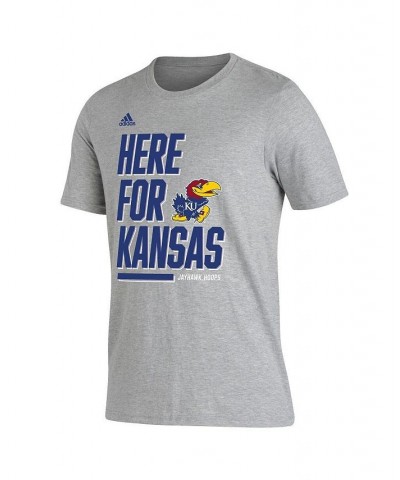 Men's Heather Gray Kansas Jayhawks Here For Bench T-shirt $17.15 T-Shirts