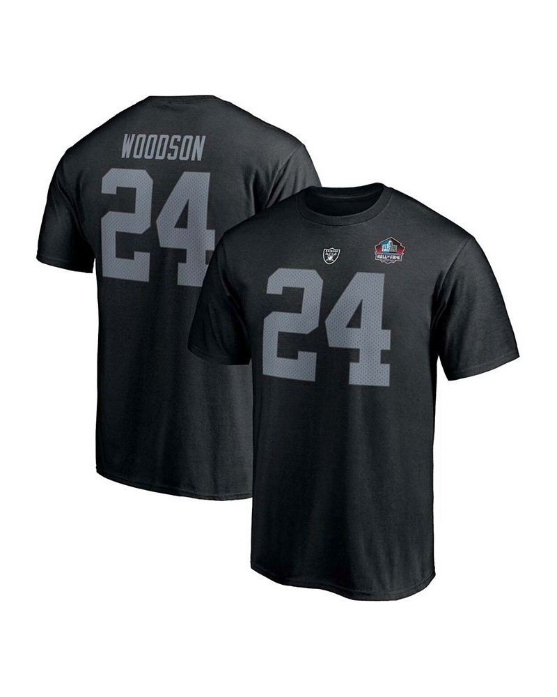 Men's Charles Woodson Black Las Vegas Raiders NFL Hall of Fame Class of 2021 Name and Number T-shirt $19.03 T-Shirts