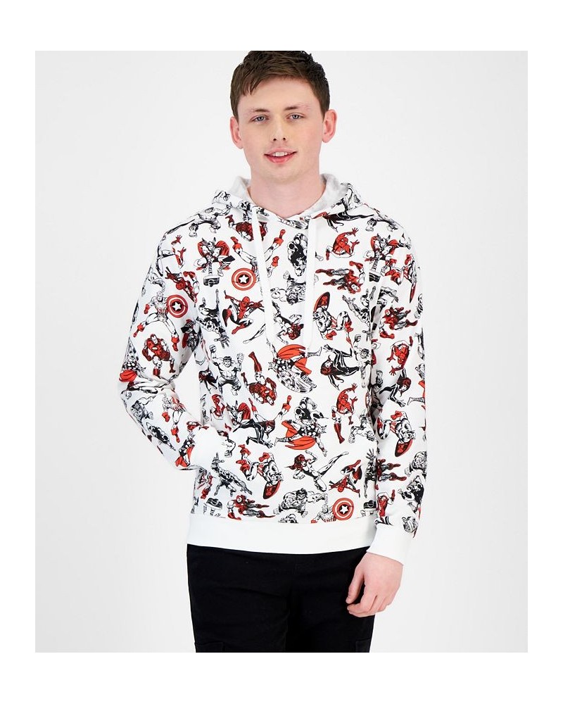 Men's Marvel Long Sleeves Hoodie White $19.95 Sweatshirt