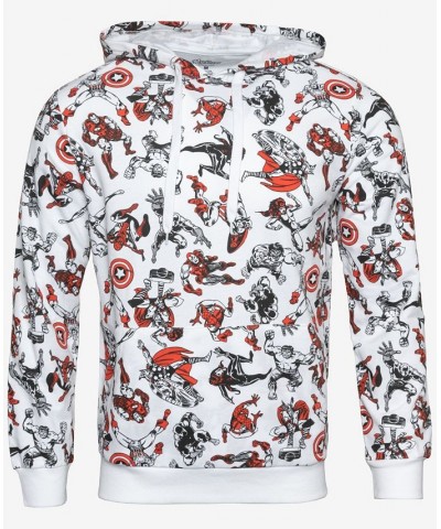 Men's Marvel Long Sleeves Hoodie White $19.95 Sweatshirt