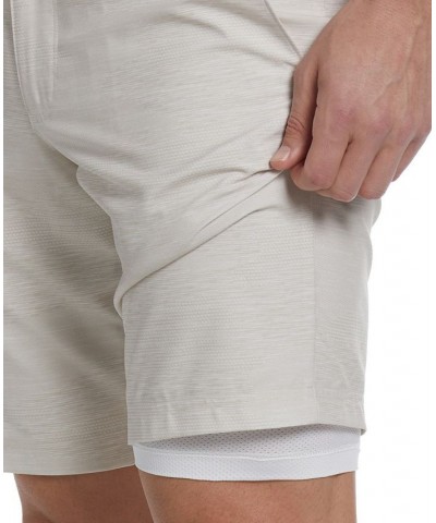 Men's Hybrid Plainweave Casual Stretch Shorts White $24.78 Shorts