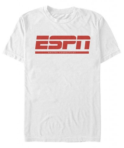 Men's ESPN Bristol Short Sleeve Crew T-shirt White $16.45 T-Shirts