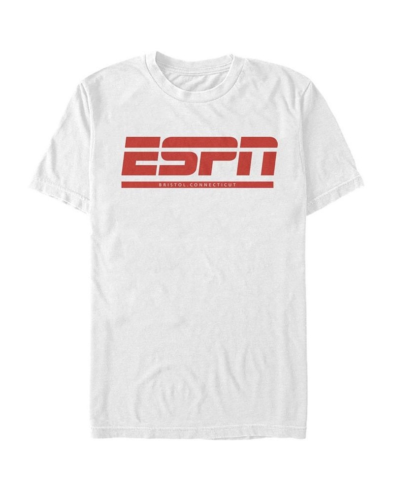 Men's ESPN Bristol Short Sleeve Crew T-shirt White $16.45 T-Shirts