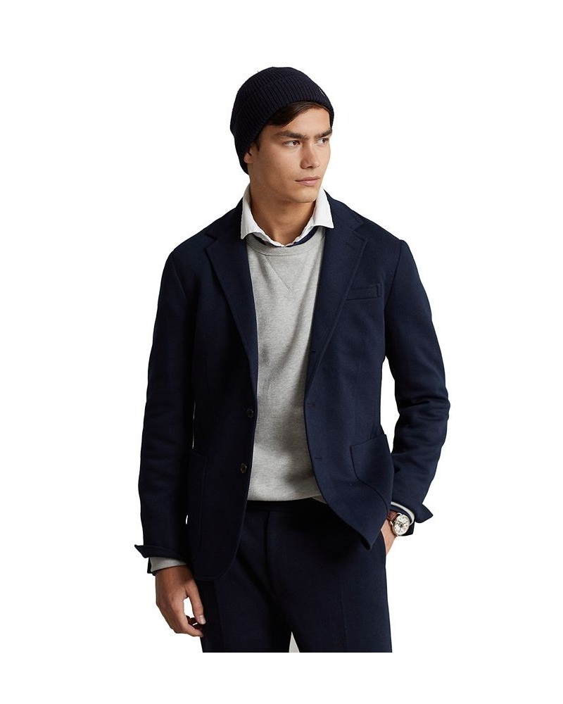 Men's Polo Soft Double-Knit Suit Jacket Blue $85.14 Blazers