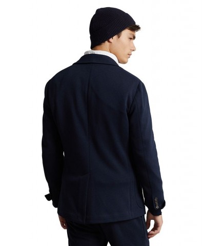 Men's Polo Soft Double-Knit Suit Jacket Blue $85.14 Blazers