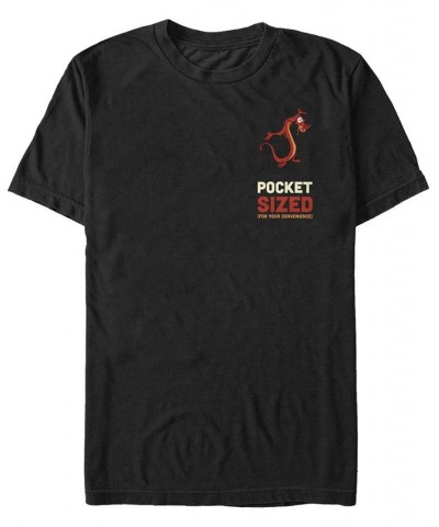 Men's Pocket Sized Mushu Short Sleeve Crew T-shirt Black $15.05 T-Shirts