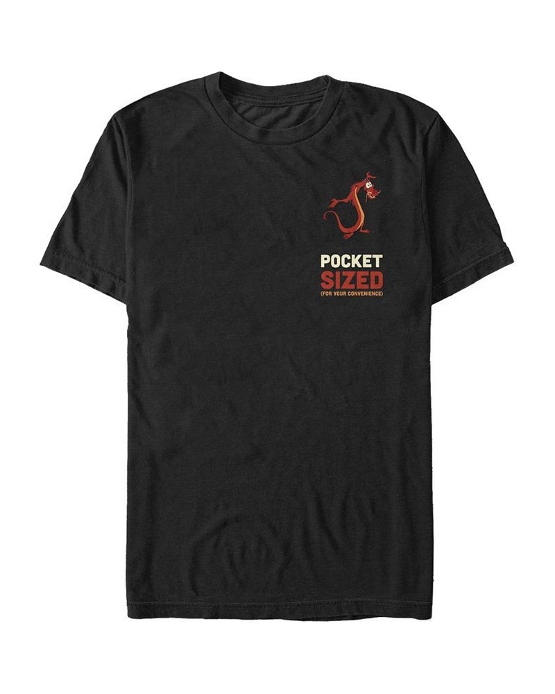 Men's Pocket Sized Mushu Short Sleeve Crew T-shirt Black $15.05 T-Shirts