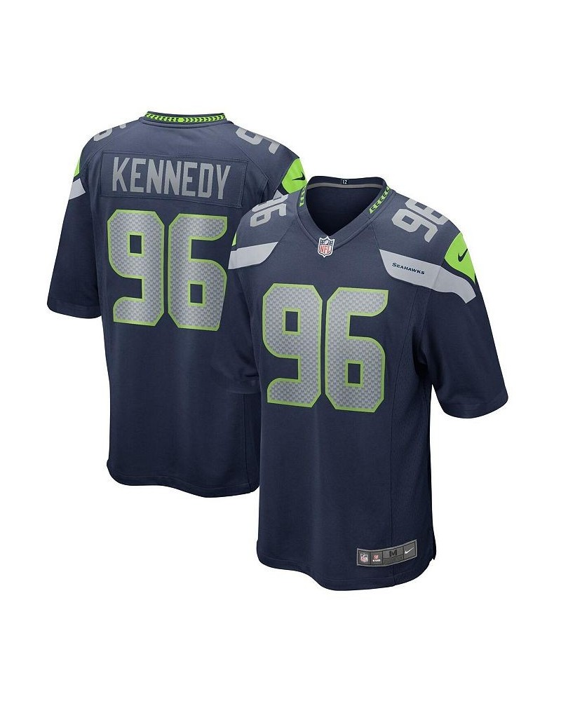 Men's Cortez Kennedy College Navy Seattle Seahawks Game Retired Player Jersey $39.59 Jersey