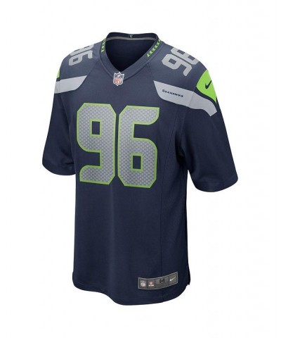 Men's Cortez Kennedy College Navy Seattle Seahawks Game Retired Player Jersey $39.59 Jersey