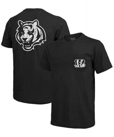 Cincinnati Bengals Tri-Blend Pocket T-shirt - Black $34.19 T-Shirts