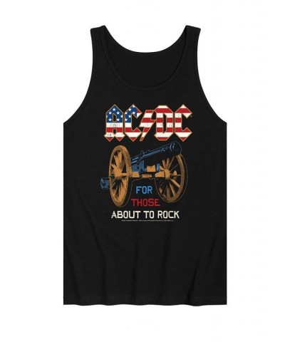 Men's ACDC About To Rock Tank Black $21.59 T-Shirts