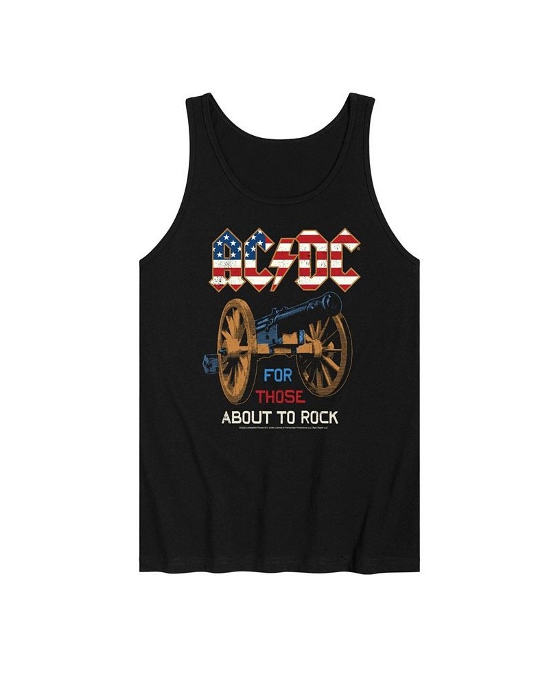 Men's ACDC About To Rock Tank Black $21.59 T-Shirts