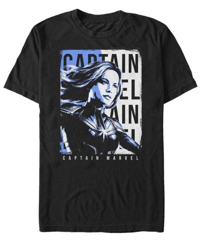 Marvel Men's Avengers Endgame Captain Marvel Side View Poster, Short Sleeve T-shirt Black $16.80 T-Shirts