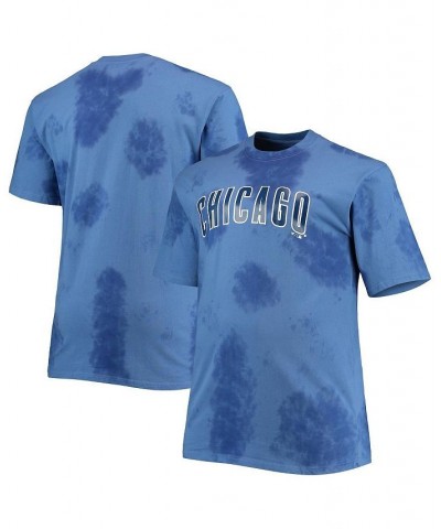 Men's Royal Chicago Cubs Big and Tall Tie-Dye T-shirt $21.00 T-Shirts