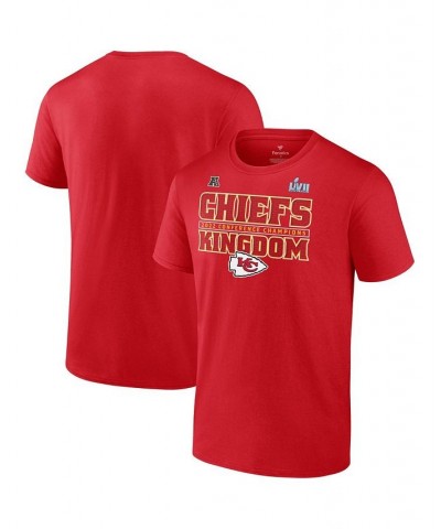 Men's Branded Red Kansas City Chiefs 2022 AFC Champions Within Bounds T-shirt $18.62 T-Shirts