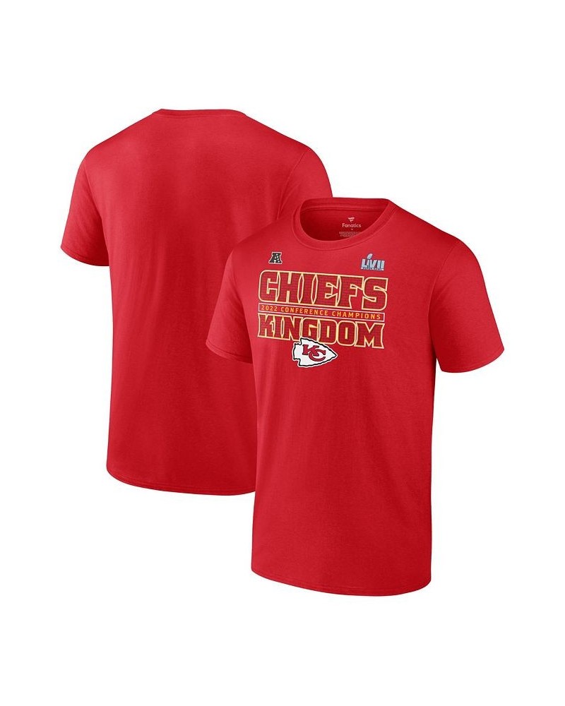 Men's Branded Red Kansas City Chiefs 2022 AFC Champions Within Bounds T-shirt $18.62 T-Shirts