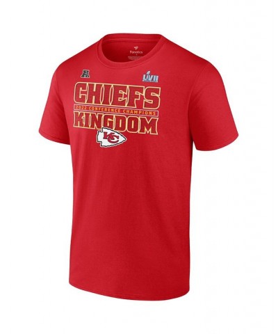 Men's Branded Red Kansas City Chiefs 2022 AFC Champions Within Bounds T-shirt $18.62 T-Shirts