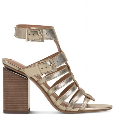 Hicheny Caged Fisherman City Sandals Gold $45.87 Shoes