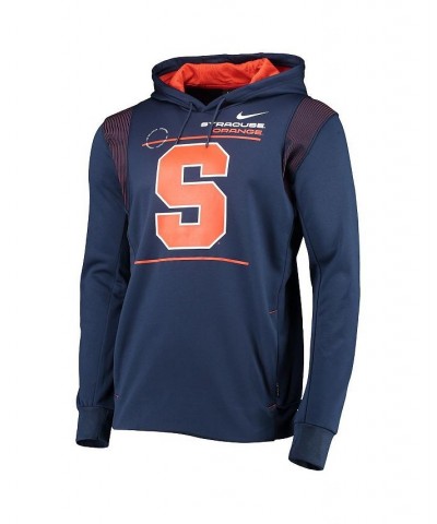 Men's Navy Syracuse Orange 2021 Team Sideline Performance Pullover Hoodie $30.10 Sweatshirt