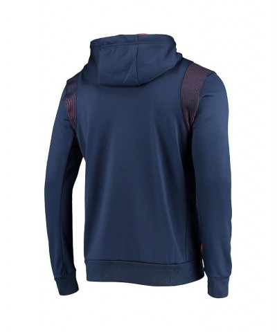 Men's Navy Syracuse Orange 2021 Team Sideline Performance Pullover Hoodie $30.10 Sweatshirt