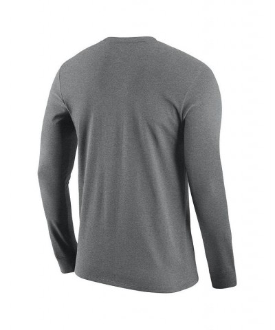 Men's Heather Gray Brazil National Team Core Long Sleeve T-shirt $18.90 T-Shirts