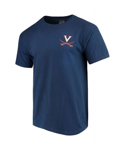 Men's Navy Virginia Cavaliers Baseball Flag Comfort Colors T-shirt $15.64 T-Shirts