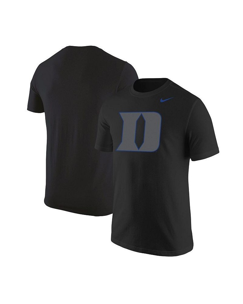 Men's Black Duke Blue Devils Logo Color Pop T-shirt $24.29 T-Shirts