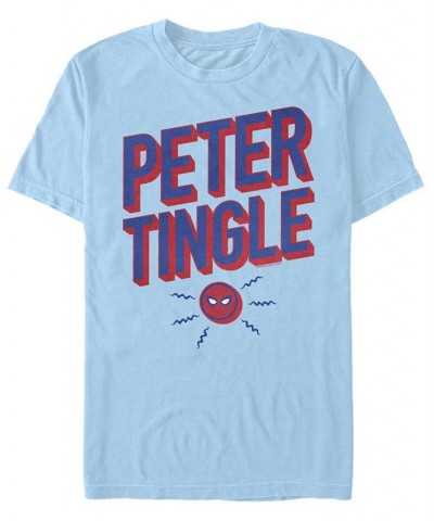 Men's Peter Tingle Short Sleeve Crew T-shirt Blue $14.00 T-Shirts