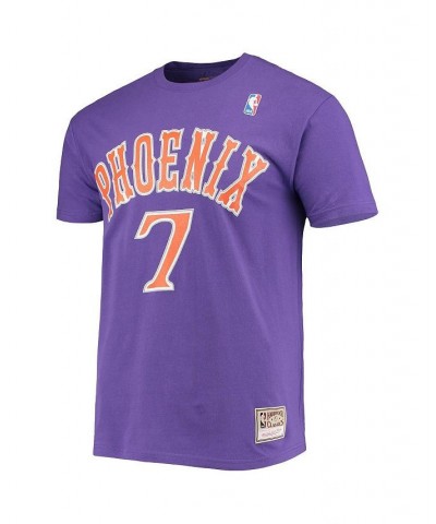 Men's Kevin Johnson Purple Phoenix Suns Hardwood Classics Stitch Name and Number T-shirt $21.50 T-Shirts