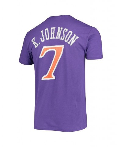 Men's Kevin Johnson Purple Phoenix Suns Hardwood Classics Stitch Name and Number T-shirt $21.50 T-Shirts