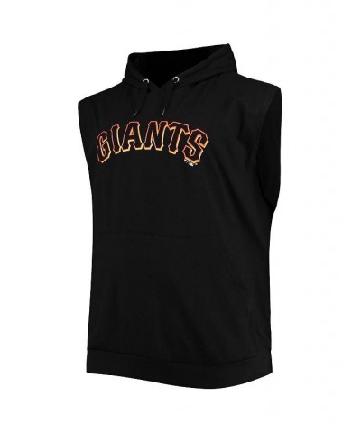 Men's Black San Francisco Giants Jersey Muscle Sleeveless Pullover Hoodie $29.11 T-Shirts