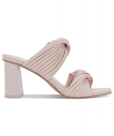 Women's Pilton Soft-Volume Block-Heel Dress Sandals Pink $60.75 Shoes