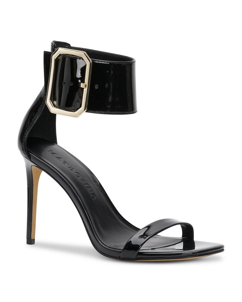 Mateo for INC Women's Melodie Buckle Dress Sandals Black $36.94 Shoes