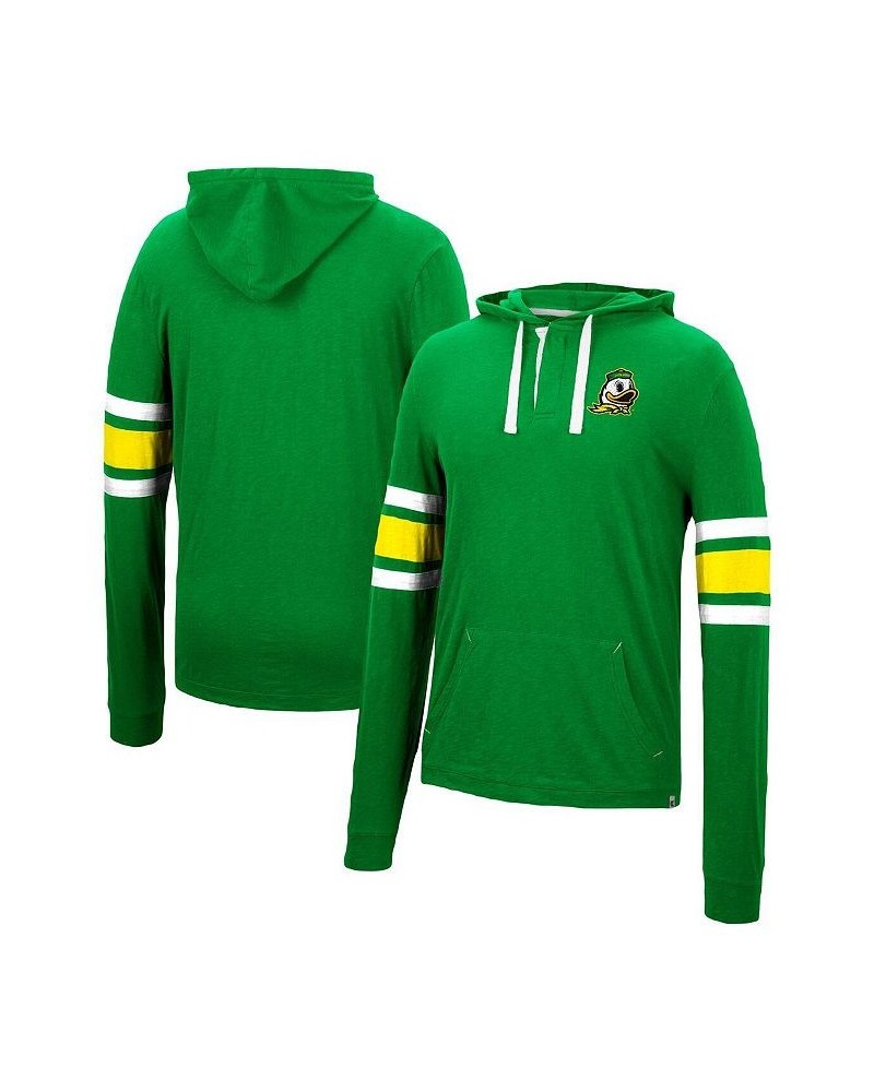 Men's Green Oregon Ducks Lebowski Hoodie Long Sleeve T-shirt $25.99 T-Shirts