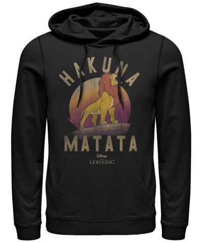 Disney Men's Lion King Simba Hakuna Matata, Pullover Hoodie Black $34.31 Sweatshirt