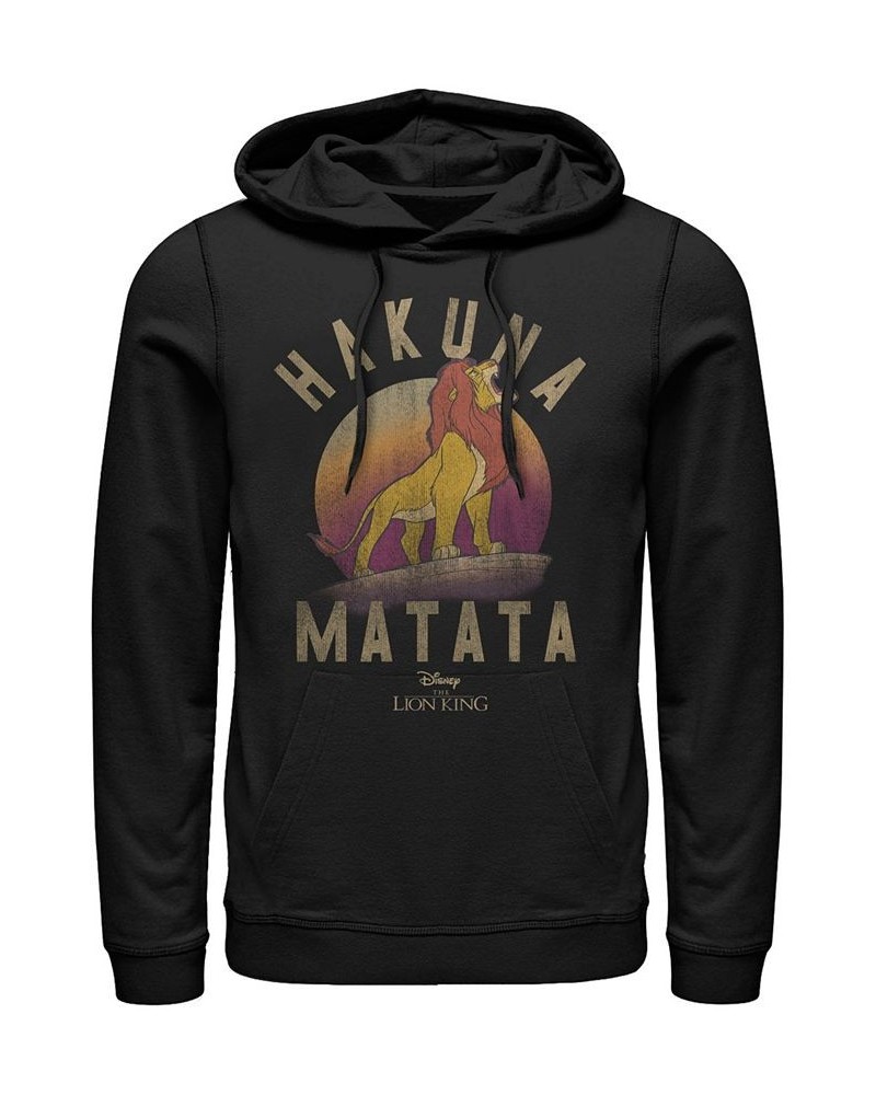 Disney Men's Lion King Simba Hakuna Matata, Pullover Hoodie Black $34.31 Sweatshirt