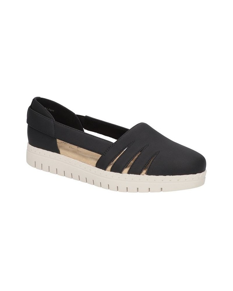 Women's Bugsy Comfort Slip-on Flats Black $31.20 Shoes