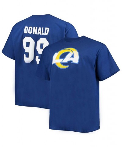 Men's Big and Tall Aaron Donald Royal Los Angeles Rams Player Name Number T-shirt $24.18 T-Shirts