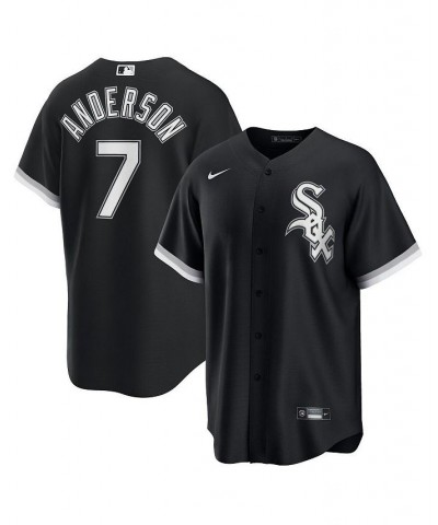 Men's Tim Anderson Black Chicago White Sox Alternate Replica Player Jersey $60.90 Jersey