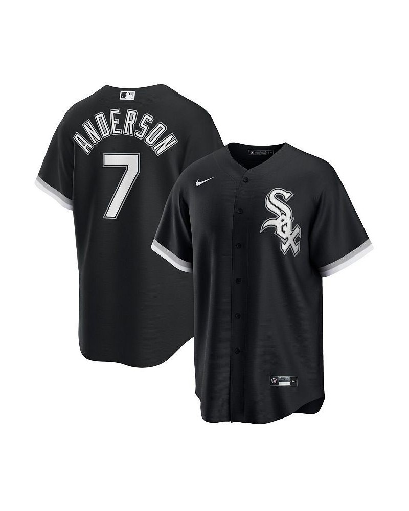 Men's Tim Anderson Black Chicago White Sox Alternate Replica Player Jersey $60.90 Jersey