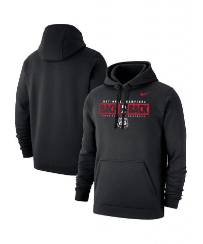 Men's Black Georgia Bulldogs Back-To-Back College Football Playoff National Champions Big and Tall Pullover Hoodie $40.00 Swe...