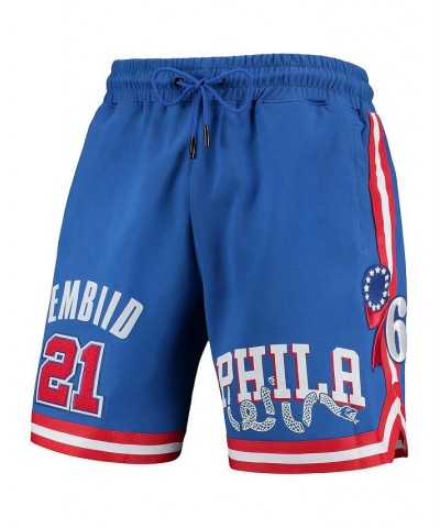 Men's Joel Embiid Royal Philadelphia 76ers Team Player Shorts $43.24 Shorts