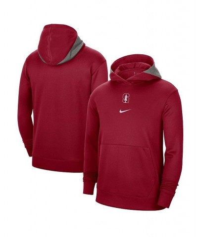 Men's Cardinal Stanford Cardinal Team Basketball Spotlight Performance Pullover Hoodie $33.60 Sweatshirt