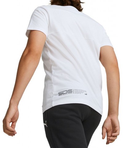 Men's Ferrari Race SDS Short-Sleeve Crewneck T-Shirt White $32.90 T-Shirts