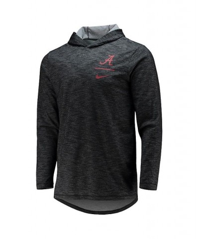 Men's Black Alabama Crimson Tide Slub Space-Dye Performance Long Sleeve Hoodie T-shirt $28.00 T-Shirts