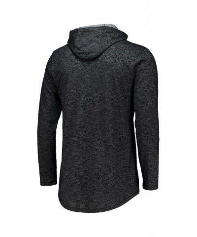 Men's Black Alabama Crimson Tide Slub Space-Dye Performance Long Sleeve Hoodie T-shirt $28.00 T-Shirts