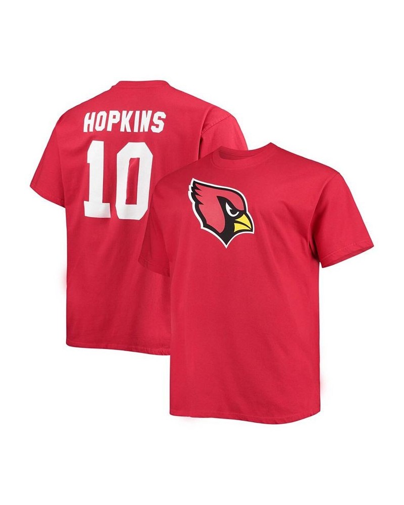 Men's Big and Tall Deandre Hopkins Cardinal Arizona Cardinals Player Name Number T-shirt $26.00 T-Shirts