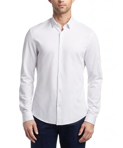 Men's Extra Slim Fit Stretch Dress Shirt White $31.50 Dress Shirts