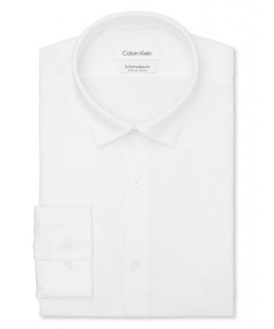 Men's Extra Slim Fit Stretch Dress Shirt White $31.50 Dress Shirts